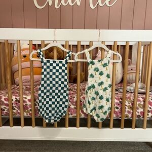 Spearmint Love toddler rompers (2) sold together! 18-34 months!
